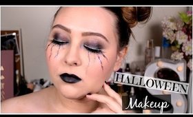 Halloween Goth Glitter Tears Makeup Tutorial | Collab with Devon Louise