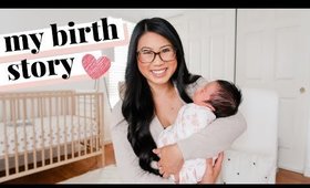 MY BIRTH STORY (NO EPIDURAL) | positive labor & delivery | first time mom ✨