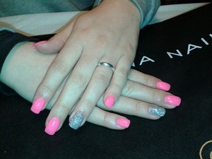 My favoulous pink nails!