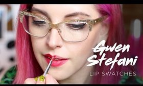 URBAN DECAY + GWEN STEFANI | LIP SWATCHES