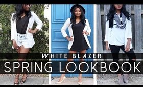 SPRING LOOKBOOK 2015 | How to Style White Blazer | natmeliz