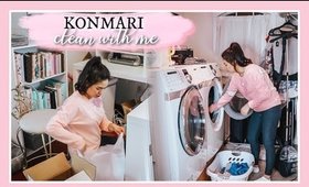 TIDYING UP LIKE MARIE KONDO | CLEAN WITH ME 2019