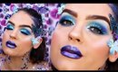 Purple & Blue Glitter Butterfly Makeup Tutorial