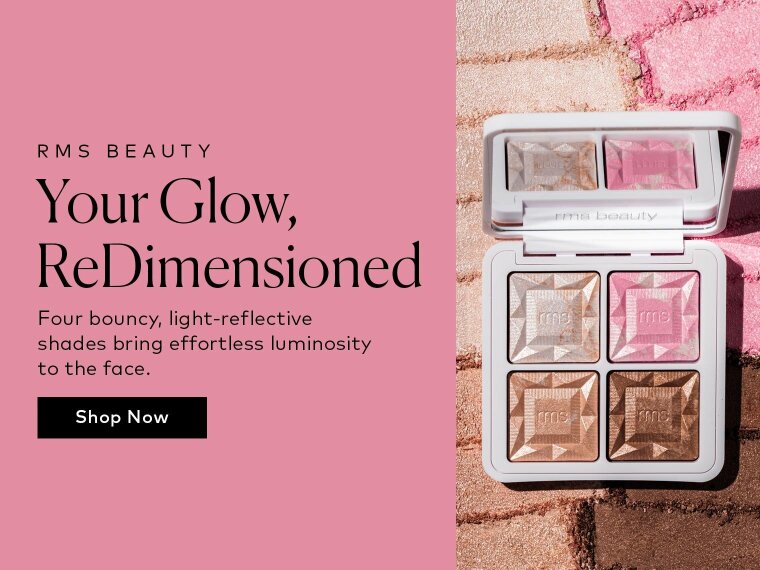 One palette with four airy gel-to-powder shades to highlight, brighten, and add dimension to cheeks and high points. Shop the rms beauty ReDimension Daily Glow Palette at Beautyilsh.com