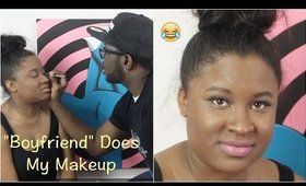 "Boyfriend" Does My Makeup Challenge !!