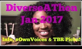 #DiverseAThon Jan 2017 -- Info, #OwnVoices & my TBR