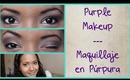 Purple makeup - Maquillaje en color purpura