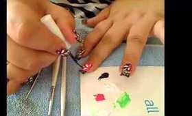 Petal Nail Art Tutorial/Tutoria Diseno De Unas Petal