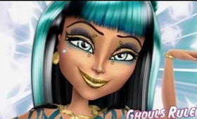 Monster High Cleo De Nile Ghouls Rule Makeup Tutorial (Re-Upload)