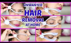 HOW TO REMOVE FACIAL HAIR /Full Face Threading SuperPrincessjo