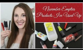 November Empties (Products I've Used Up) 2014 ☮