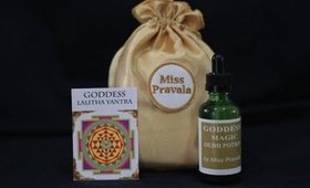 Unboxing Goddess Magic Oudh oil potion (while at a resort for the weekend)