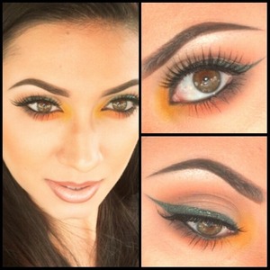 Tropical toucan-esque colors. For more pictures, follow me on instagram!: @madeup_mama