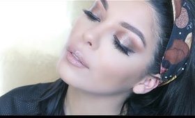 EASY Makeup Tutorial | Shimmery Cat Eyes + Slimmer Face | SCCASTANEDA