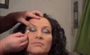 Black and silver glitter smokey eyes with my mom jenna as the star!
