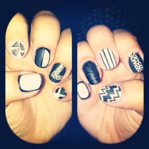 Tribal nailz with a matte finisher !