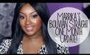 One Month Update | Marrika's Bolivian Straight Hair Extensions!