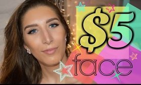 FULL FACE OF MAKEUP TOTALING $5 | Cheapest makeup tutorial ever!