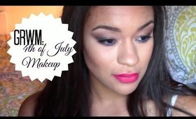 GRWM| Wearable July 4th Makeup + Girls Night!