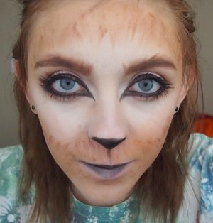 I did this Fuchsbau(Fox) inspired makeup from the TV series Grimm. I was going for somewhere in between animated and realistic. 