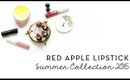 Red Apple Lipstick Summer Collection 2015 | Lip Swatches + Giveaway