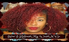 NATURAL HAIR | Onika's Wash N Go Series{How I Refresh Mines} Pt.1