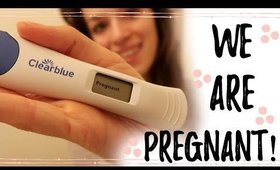 PREGNANT AFTER TWO MISCARRIAGES! LIVE PREGNANCY TEST & TELLING MY HUSBAND!