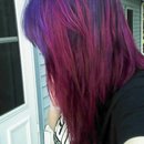 purple and pink ombre 