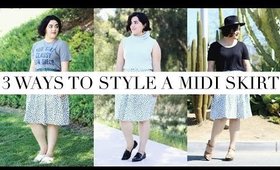 3 Ways to Style A Midi Skirt | Laura Neuzeth