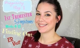 Pregnancy Vlog 1 (Finding Out, 1st Trimester, ER Visit & Belly Shots) In Depth Info