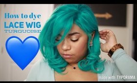 Beginner's Tutorial: How to Dye a Lace Wig Turquoise 💙