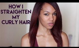 How To: Straighten Curly Hair (with only a flat iron)