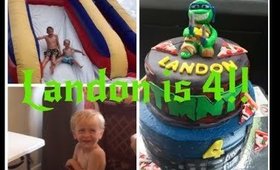 Landon's Ninja Turtle 4th Birthday Party!