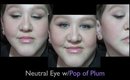 Neutral Eyes w/a Pop of Plum