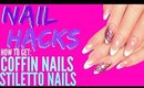 NAIL HACKS | How to Grow your Nails FAST | GET COFFIN NAILS AND Stiletto NAILS NATURALLY