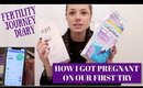HOW I TRACKED MY FERTILITY AND GOT PREGNANT ON THE FIRST TRY  FULL VIDEO DIARY