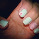 Pearly Flower Nails