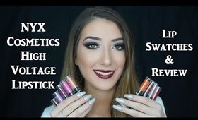 NYX Cosmetics High Voltage Lipstick | Lip Swatches & Review