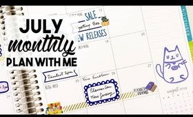 July Monthly Plan with Me | Erin Condren Deluxe Monthly Planner
