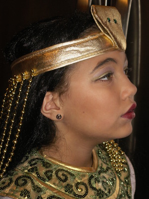 My "not-so-little" girl as Cleopatra for Halloween 2010
