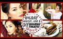 Holiday Makeup, Hair + DIY Holiday Treats! ❄