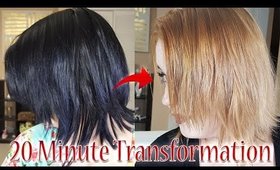 Black to Blonde Hair in 20 minutes! Color Oops Demo + Review