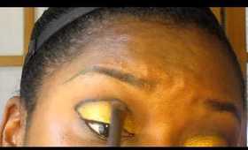 Gold & Black Cut Crease w/double wing liner