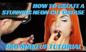 HOW TO CREATE A BRIGHT NEON CUT CREASE FOR BEAUTY EDITORIALS- karma33