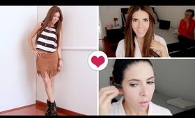 PEINADO, OUTFIT Y MAQUILLAJE PARA UNA CITA EN SAN VALENTIN