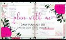 Plan With Me! PAIG • Dated Daily Dot Grid Inserts | Bliss & Faith Paperie