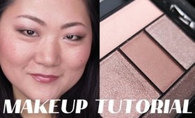 LANCOME COLOR DESIGN TAUPE CRAZE MAKEUP TUTORIAL ON ASIAN MONOLID EYES