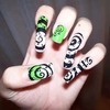 The nightmare before christmas inspired nails