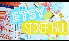 Planner Sticker Haul | Etsy Shop Spotlight