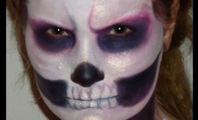 Make-upByMerel Skull Make-up tutorial Easy